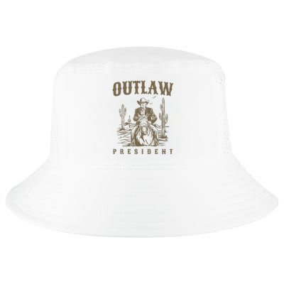 Outlaw President Trump Cowboy Trump 2024 Convicted Felon Cool Comfort Performance Bucket Hat