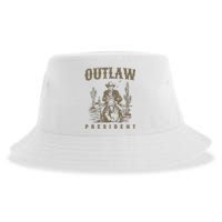 Outlaw President Trump Cowboy Trump 2024 Convicted Felon Sustainable Bucket Hat