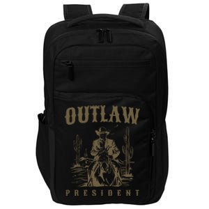 Outlaw President Trump Cow Trump 2024 Convicted Felon Impact Tech Backpack