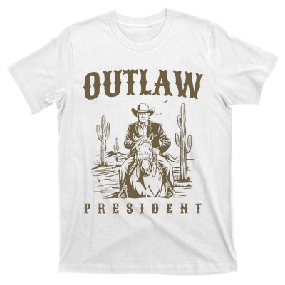 Outlaw President Trump Cow Trump 2024 Convicted Felon T-Shirt