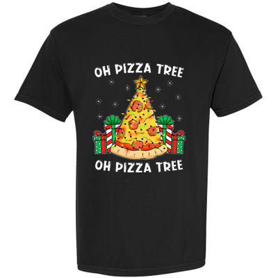 Oh Pizza Tree Xmas Food Present Christmas Pizza Tree Garment-Dyed Heavyweight T-Shirt