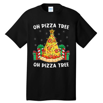 Oh Pizza Tree Xmas Food Present Christmas Pizza Tree Tall T-Shirt