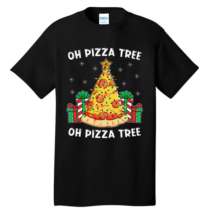 Oh Pizza Tree Xmas Food Present Christmas Pizza Tree Tall T-Shirt