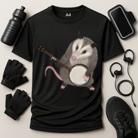Opossum Playing The Banjo Gift Possum Gift Cooling Performance Crew T-Shirt