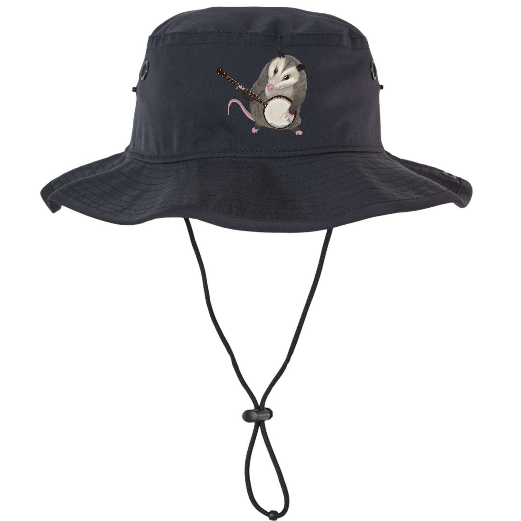 Opossum Playing The Banjo Gift Possum Gift Bucket Hat