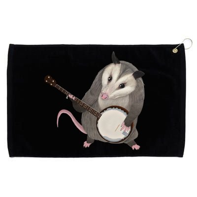 Opossum Playing The Banjo Gift Possum Gift Grommeted Golf Towel