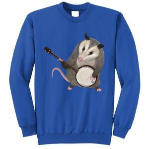 Opossum Playing The Banjo Gift Possum Gift Sweatshirt