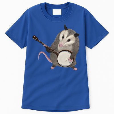 Opossum Playing The Banjo Gift Possum Gift Tall T-Shirt