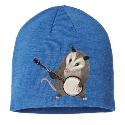 Opossum Playing The Banjo Gift Possum Gift Sustainable Beanie