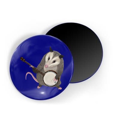 Opossum Playing The Banjo Gift Possum Gift Magnet