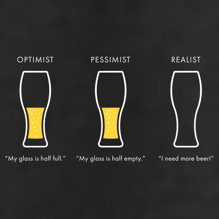 Optimist Pessimist Realist I Need A Beer Trucker Hat