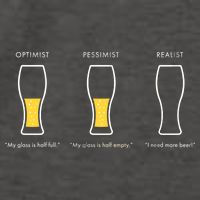 Optimist Pessimist Realist I Need A Beer Vector Backpack