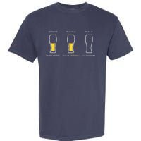 Optimist Pessimist Realist I Need A Beer Garment-Dyed Heavyweight T-Shirt