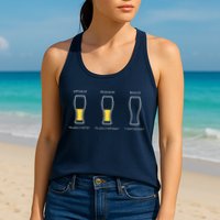 Optimist Pessimist Realist I Need A Beer Womens Tank Top