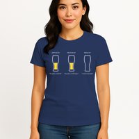 Optimist Pessimist Realist I Need A Beer Womens T-Shirt
