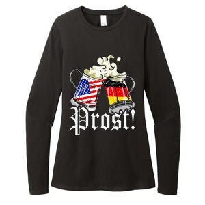 Oktoberfest Prost Usa Germany Flags Womens CVC Long Sleeve Shirt