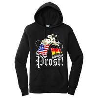 Oktoberfest Prost Usa Germany Flags Women's Pullover Hoodie