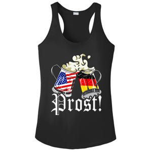 Oktoberfest Prost Usa Germany Flags Ladies PosiCharge Competitor Racerback Tank