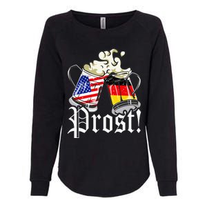 Oktoberfest Prost Usa Germany Flags Womens California Wash Sweatshirt