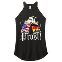 Oktoberfest Prost Usa Germany Flags Women's Perfect Tri Rocker Tank