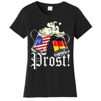 Oktoberfest Prost Usa Germany Flags Women's T-Shirt