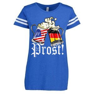 Oktoberfest Prost Usa Germany Flags Enza Ladies Jersey Football T-Shirt