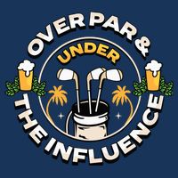 Over Par & Under The Influence Funny Golf 7 Panel Mesh Trucker Snapback Hat