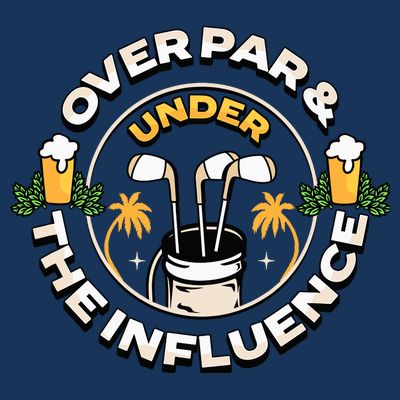 Over Par & Under The Influence Funny Golf T-Shirt