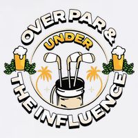 Over Par & Under The Influence Funny Golf Adult Drive Performance Visor