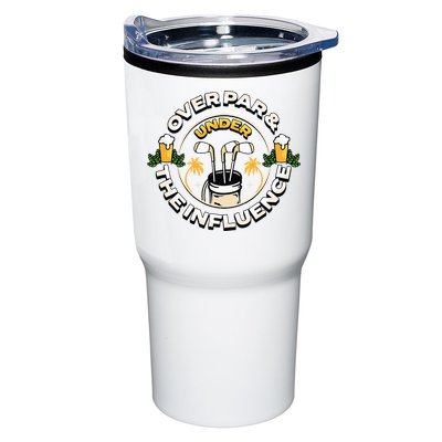Over Par & Under The Influence Funny Golf Tumbler