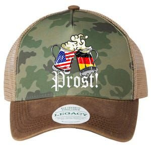 Oktoberfest Prost Usa Germany Flags Legacy Tie Dye Trucker Hat