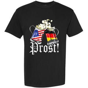 Oktoberfest Prost Usa Germany Flags Garment-Dyed Heavyweight T-Shirt