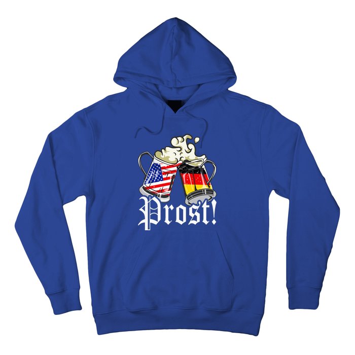 Oktoberfest Prost Usa Germany Flags Hoodie