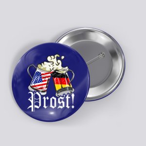 Oktoberfest Prost Usa Germany Flags Button