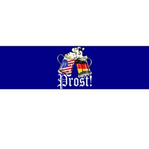 Oktoberfest Prost Usa Germany Flags Bumper Sticker