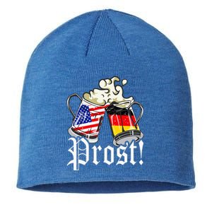 Oktoberfest Prost Usa Germany Flags Sustainable Beanie