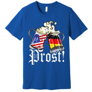 Oktoberfest Prost Usa Germany Flags Premium T-Shirt