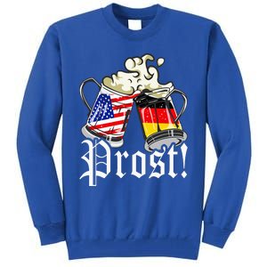 Oktoberfest Prost Usa Germany Flags Tall Sweatshirt