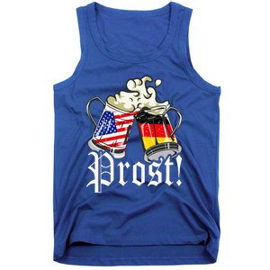 Oktoberfest Prost Usa Germany Flags Tank Top