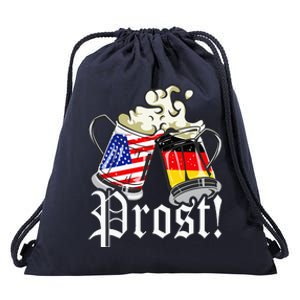 Oktoberfest Prost Usa Germany Flags Drawstring Bag