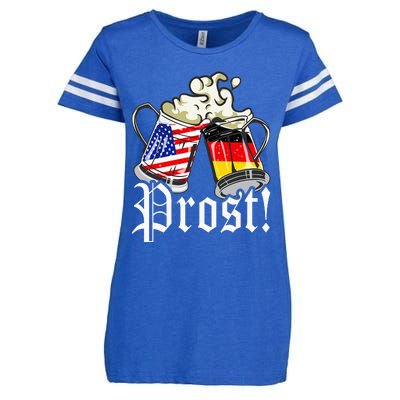 Oktoberfest Prost Usa Germany Flags Enza Ladies Jersey Football T-Shirt