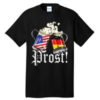 Oktoberfest Prost Usa Germany Flags Tall T-Shirt