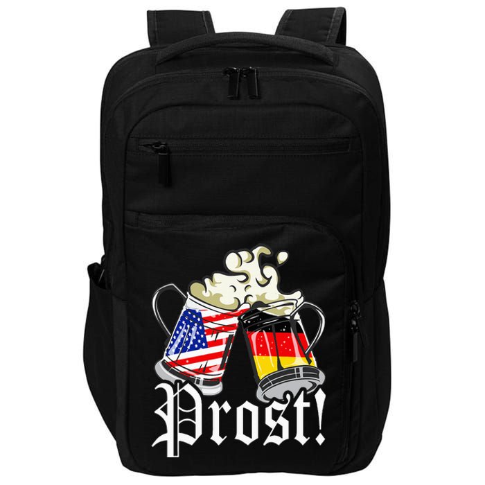 Oktoberfest Prost Usa Germany Flags Impact Tech Backpack