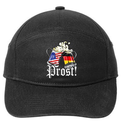 Oktoberfest Prost Usa Germany Flags 7-Panel Snapback Hat