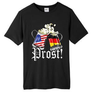 Oktoberfest Prost Usa Germany Flags Tall Fusion ChromaSoft Performance T-Shirt