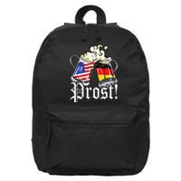 Oktoberfest Prost Usa Germany Flags 16 in Basic Backpack