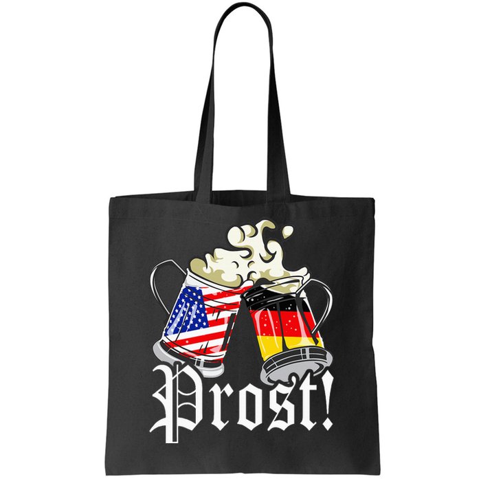 Oktoberfest Prost Usa Germany Flags Tote Bag