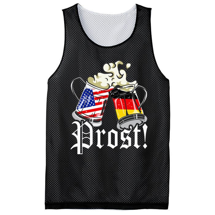 Oktoberfest Prost Usa Germany Flags Mesh Reversible Basketball Jersey Tank