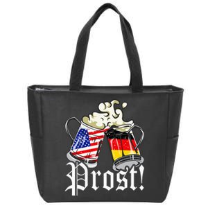 Oktoberfest Prost Usa Germany Flags Zip Tote Bag