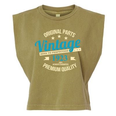 Original Parts Vintage 1923 100th Birthday Garment-Dyed Women's Muscle Tee